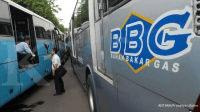 Bus dengan Bahan Bakar CNG di Indonesia
