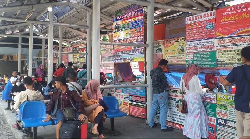 Terminal Grogol loket penjualan tiket